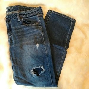 Distressed American Eagle Jeans